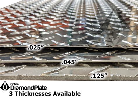 diamond sheet metal price|diamond plate thickness chart.